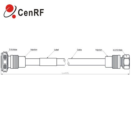 7/16M-4310M LCF1/2 3m