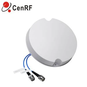 5G MIMO Omni Ceiling Antenna Dengan 4.3-10 Penyambung 698-4000MHz 3 / 5dBi